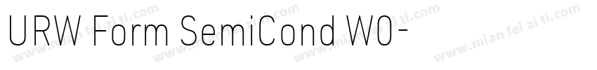 URW Form SemiCond W0字体转换